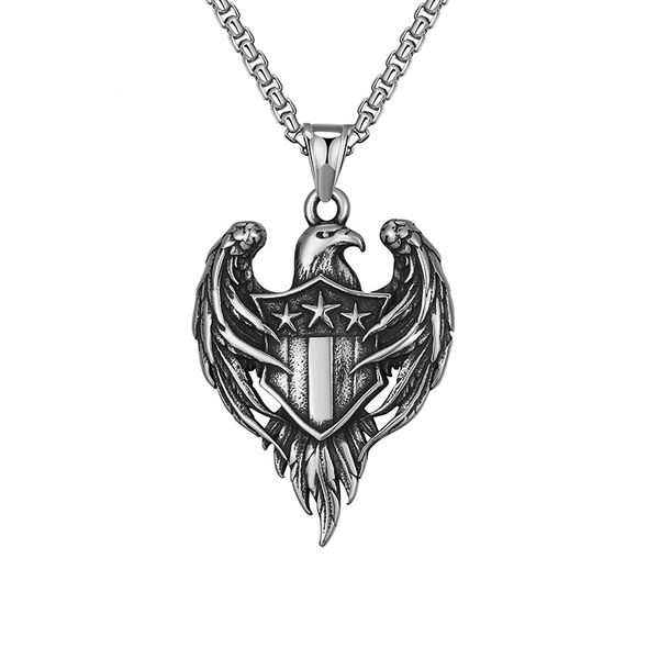 Eagle Titanium Steel Necklace