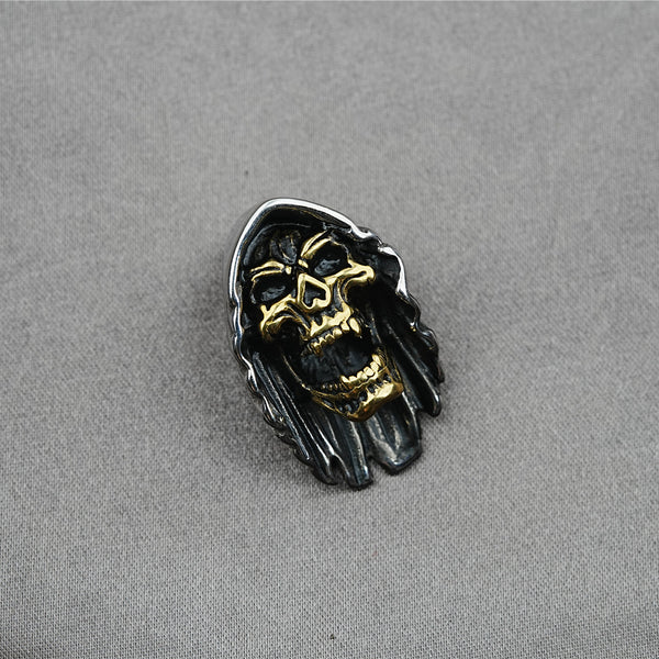 Golden Skull Titanium Steel Necklace