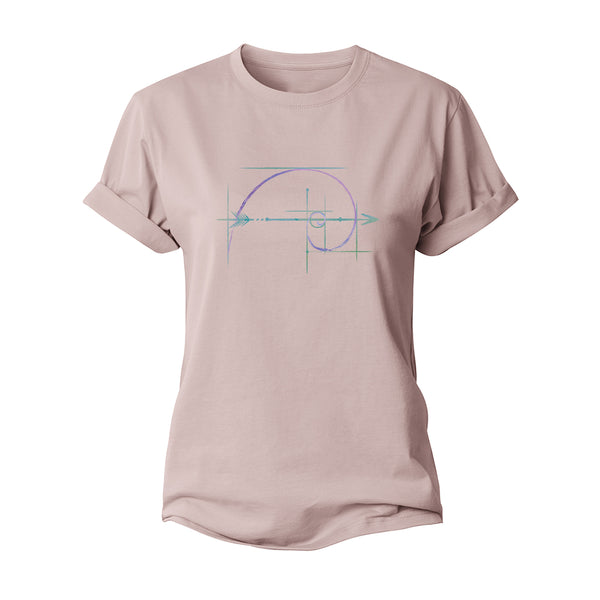 Romantic Fibonacci Sequence Women's Cotton T-shirts