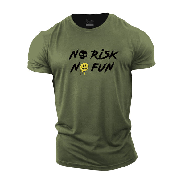 Risk And Fun Cotton T-Shirts