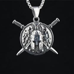 Spartan Titanium Steel Necklace