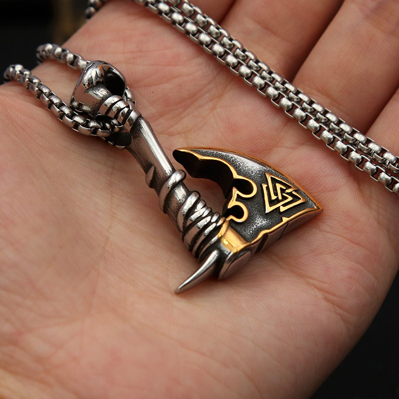 Pirate Ax Titanium Steel Necklace