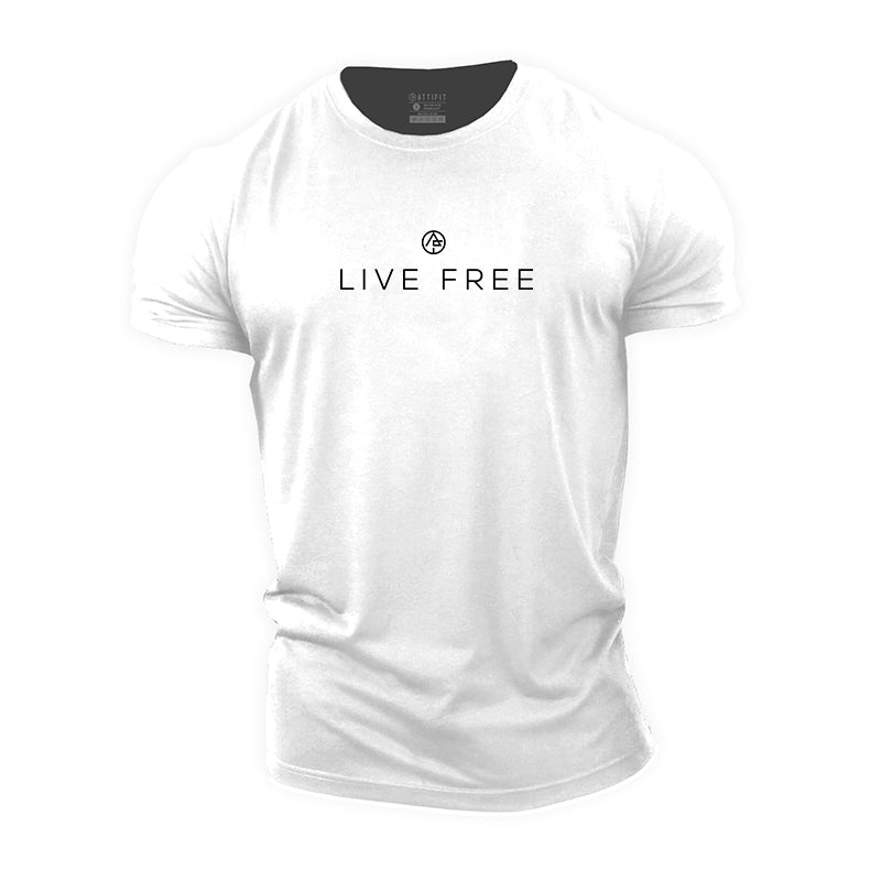 Live Free Cotton T-Shirts