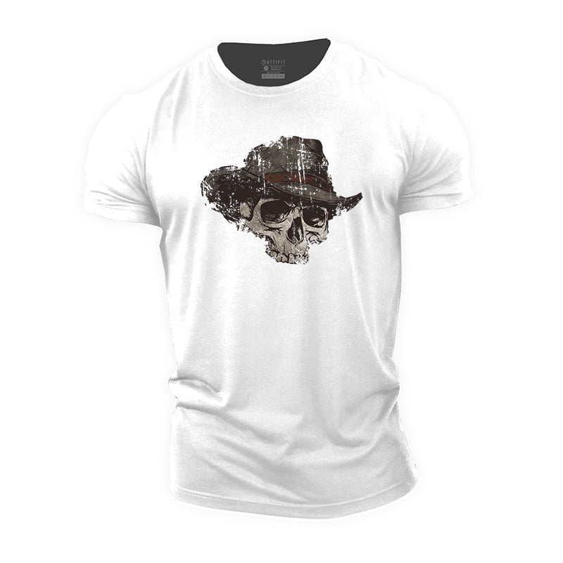 Retro Skull Cotton T-Shirts