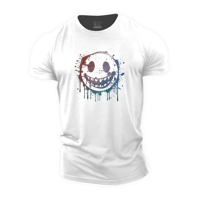 Smiley Graphic Cotton T-shirts