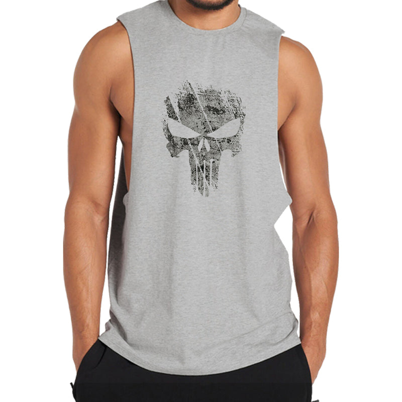 Skull Print Tank Top