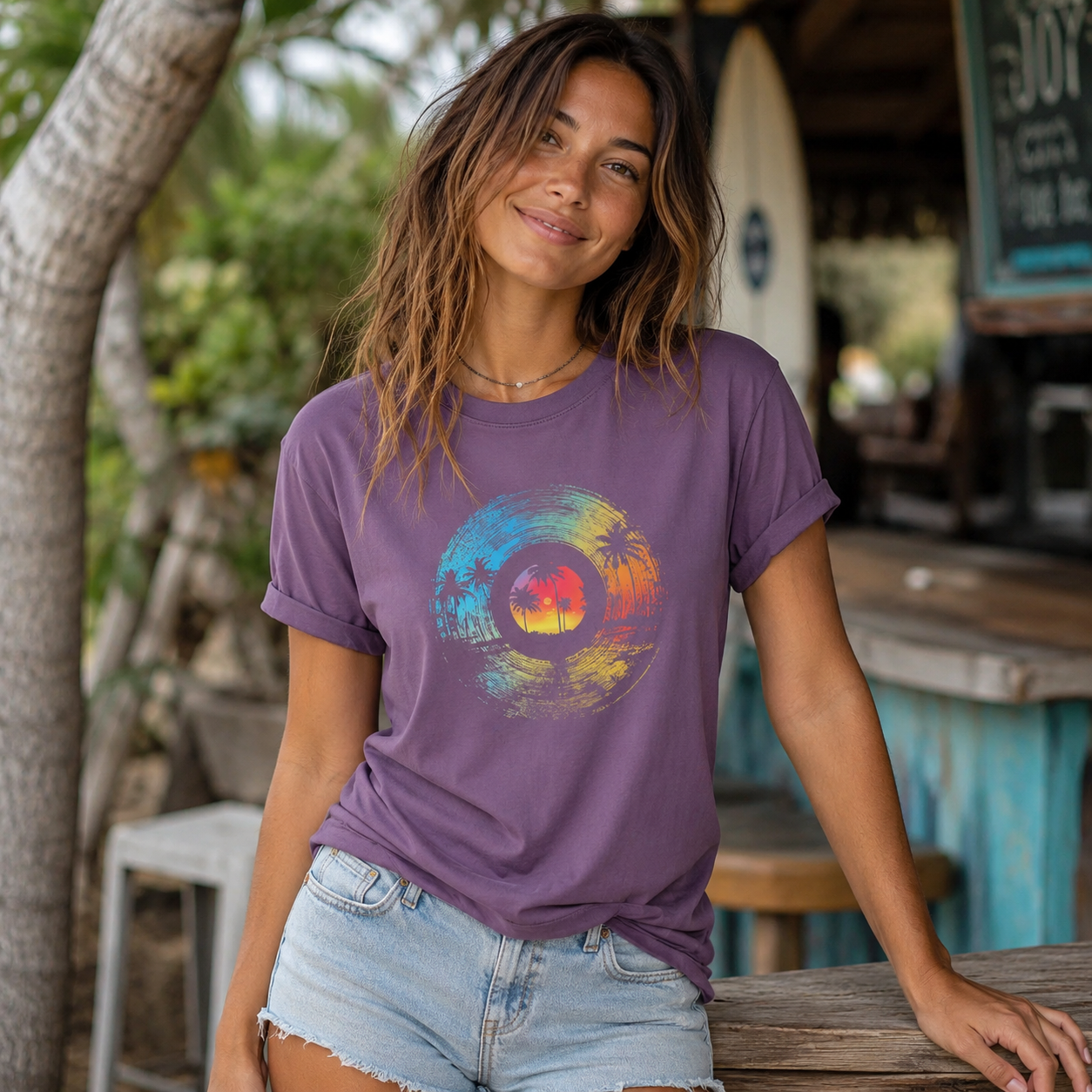 Seaside Records Women's Cotton T-Shirt