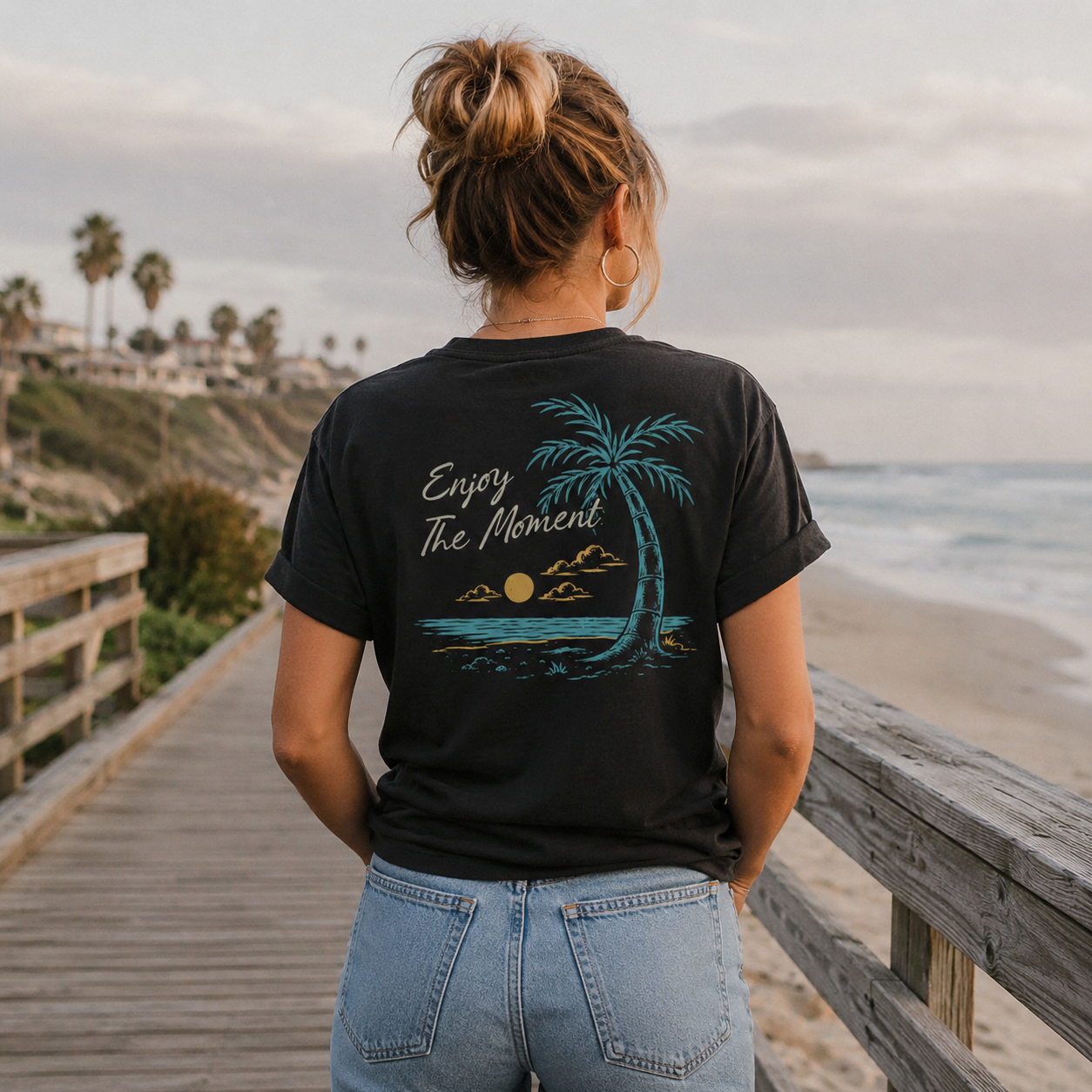 Enjoy The Moment Women's Cotton T-Shirt