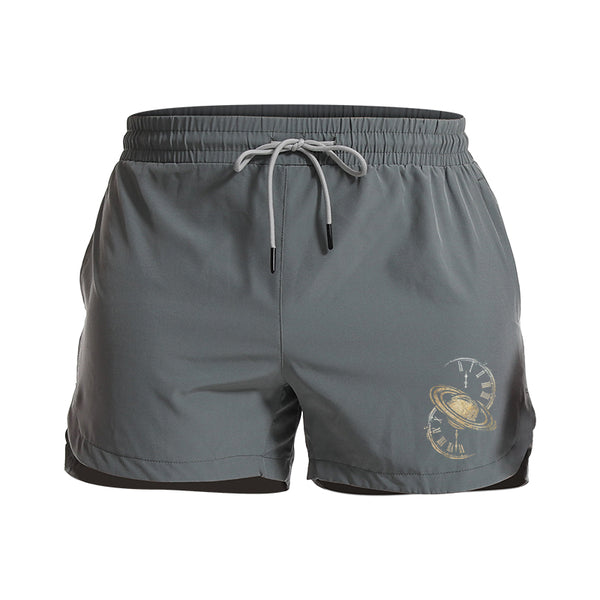 Cosmic Time Men's Quick Dry Shorts