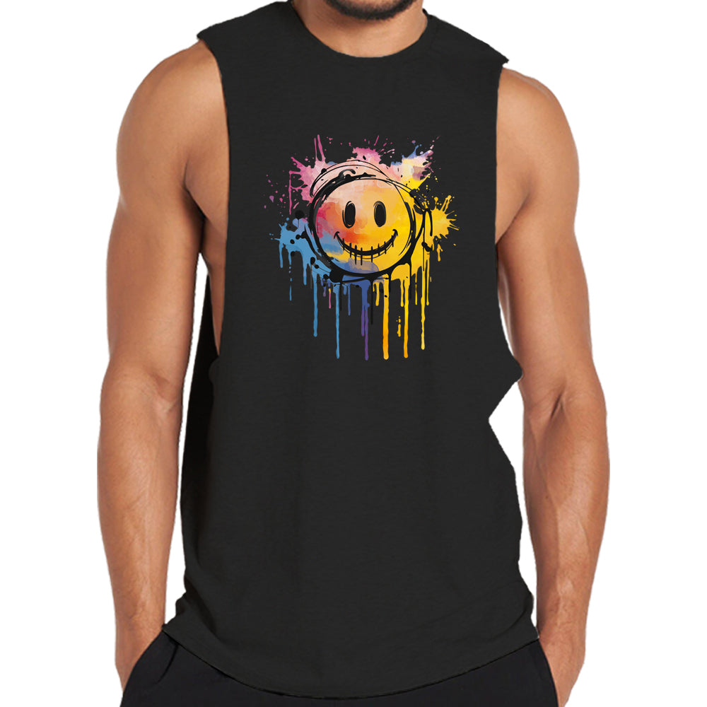 Splash Ink Smiley Tank Top