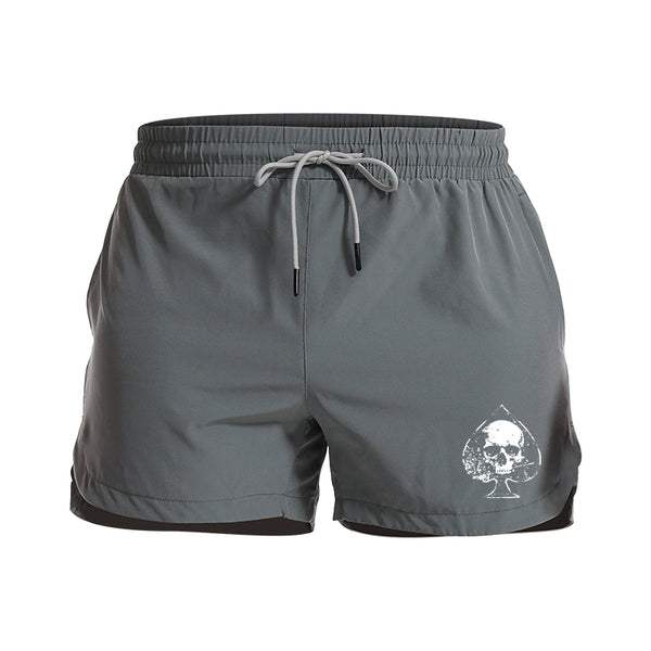 Spades Skull Men's Quick Dry Shorts