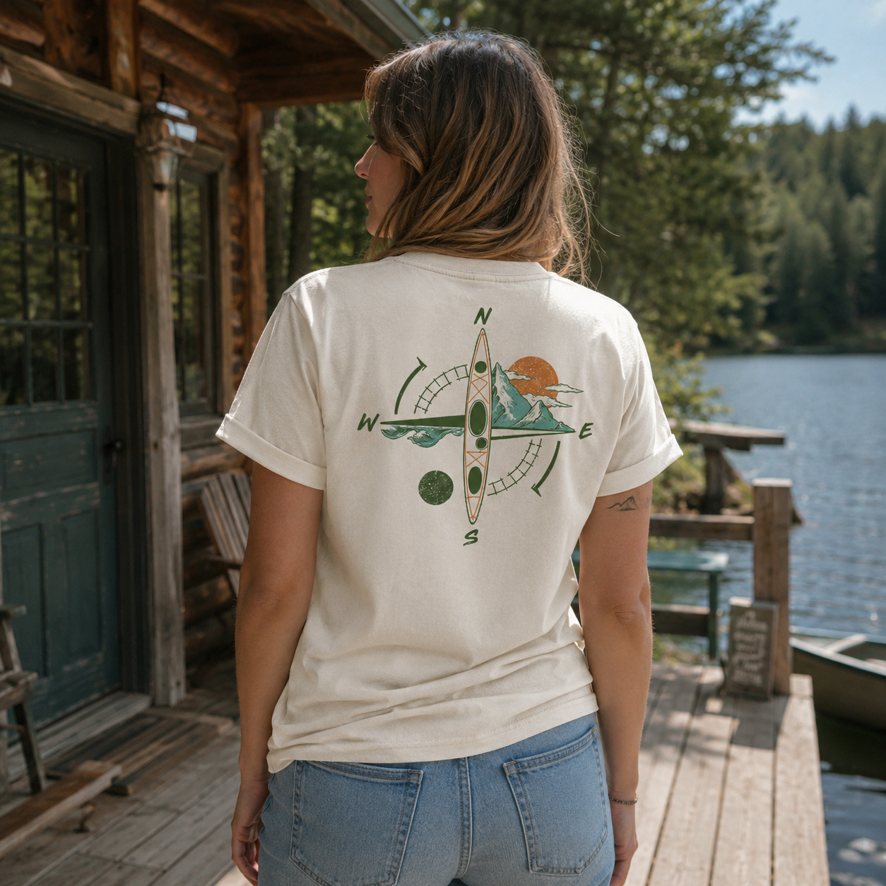 Kayak Compass Women's Cotton T-Shirt