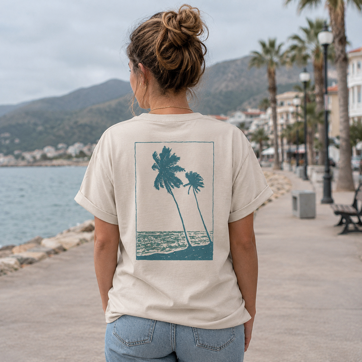 Coastal Palms Women's Cotton T-Shirt