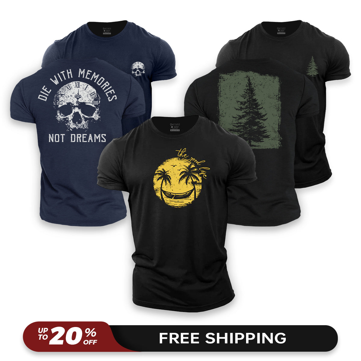 Wild Soul 3-Pack - Cotton T-Shirts