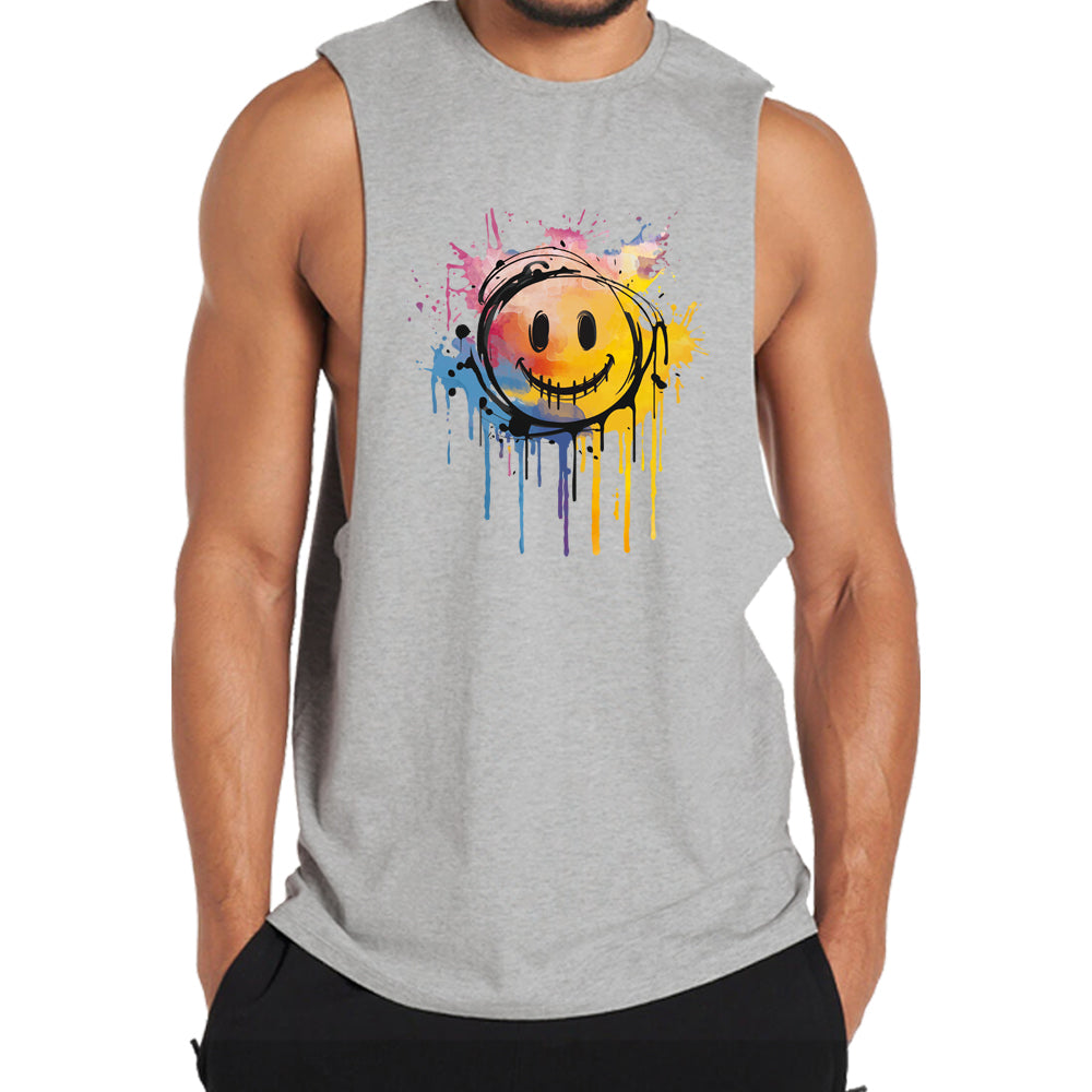 Splash Ink Smiley Tank Top