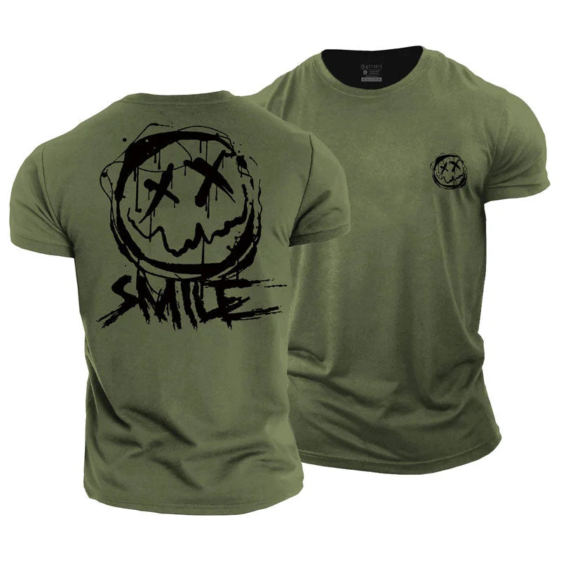 Smiley Graphic Cotton T-Shirt