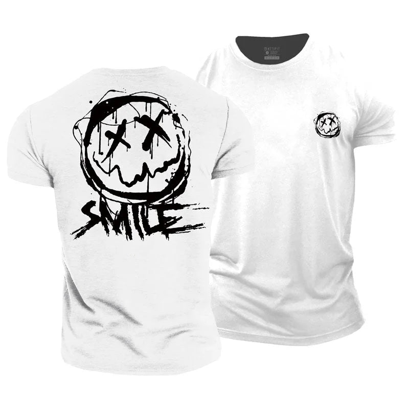 Smiley Graphic Cotton T-Shirt
