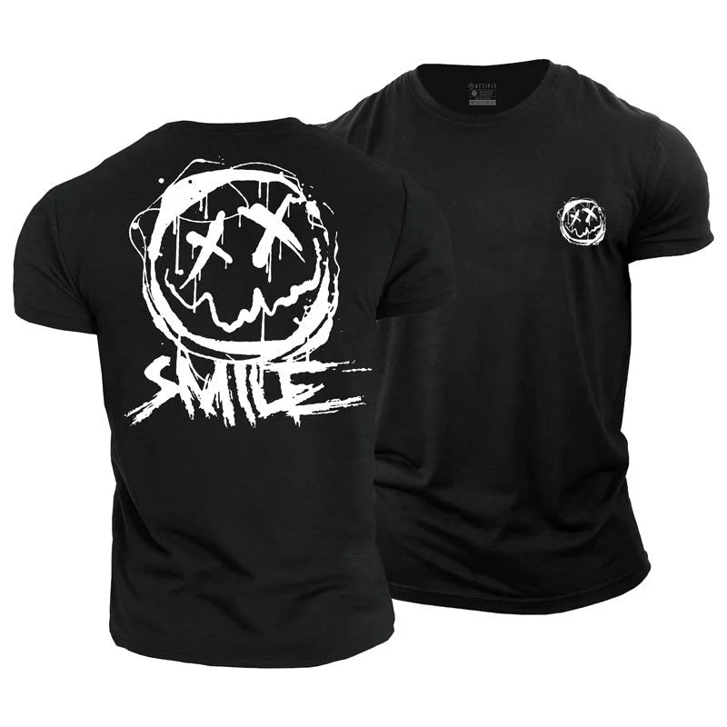 Smiley Graphic Cotton T-Shirt