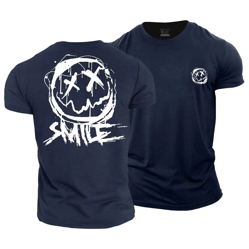 Smiley Graphic Cotton T-Shirt