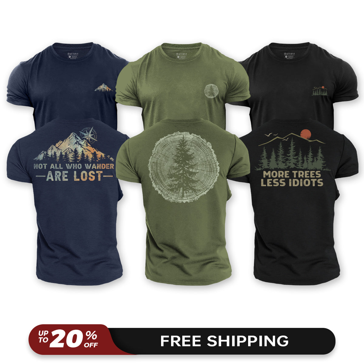 Wild Soul 3-Pack - Cotton T-Shirts
