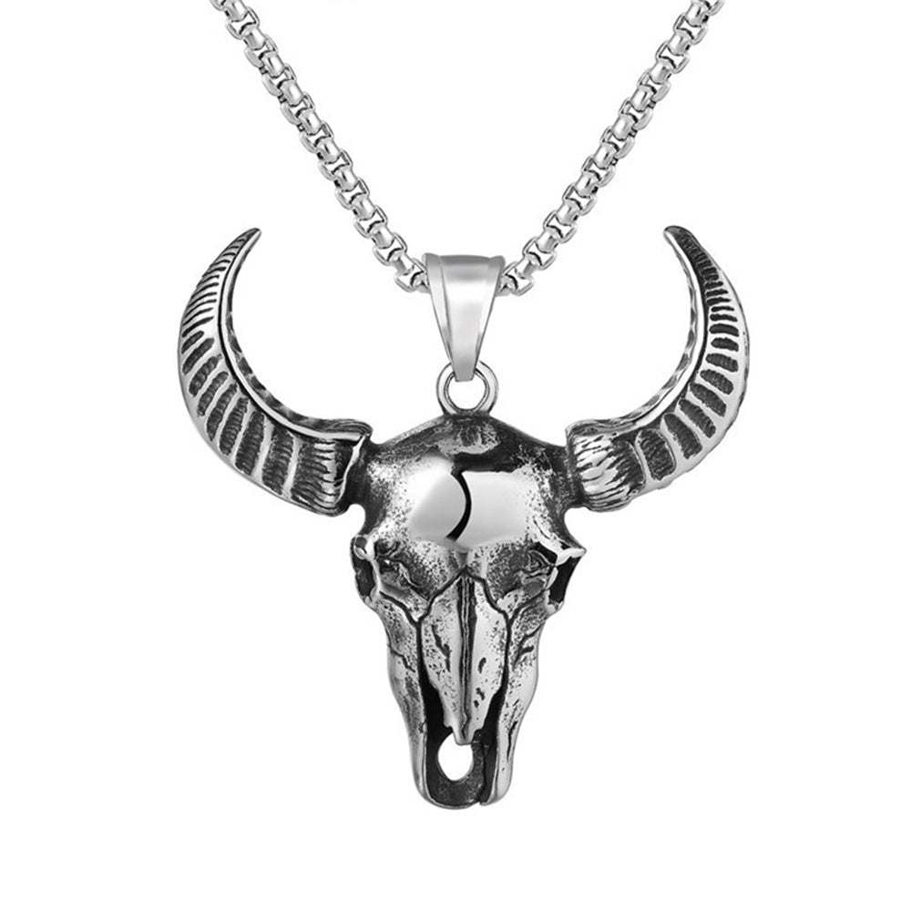 Bull Titanium Steel Necklace