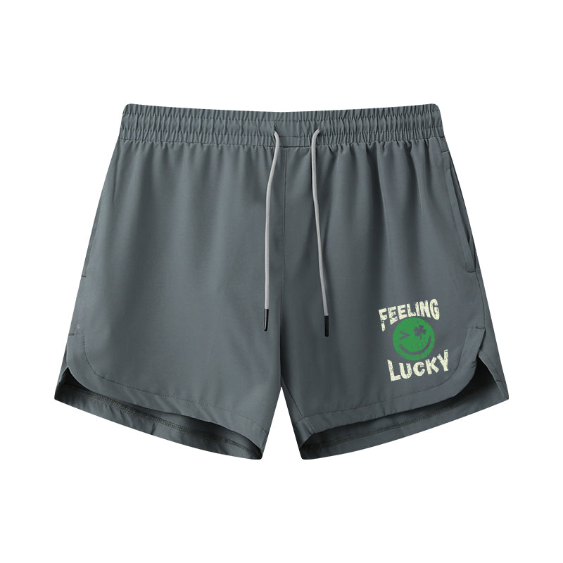 Lucky Smiley Athletic Quick-Dry Shorts