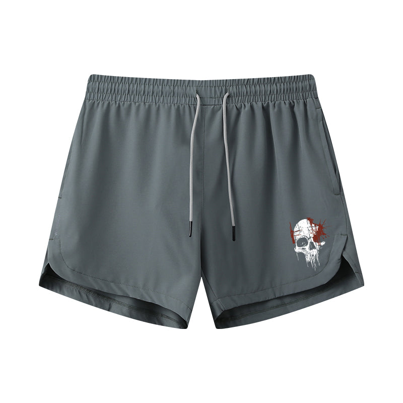Dripping Skull Athletic Quick-Dry Shorts
