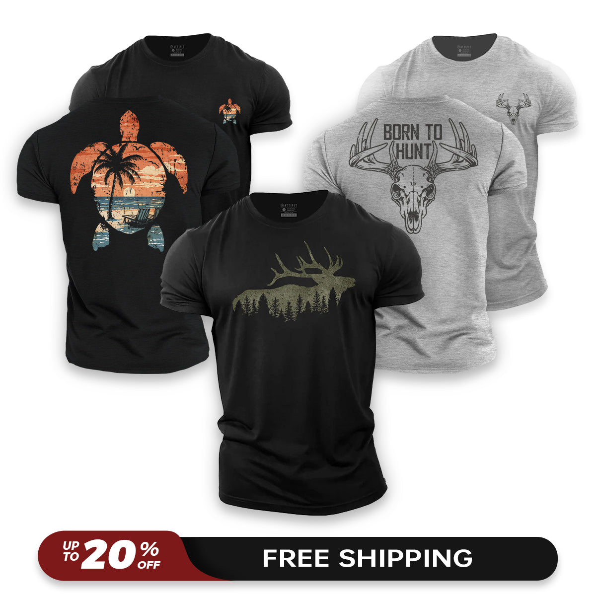 Freedom Vibe 3-Pack - Cotton T-Shirts