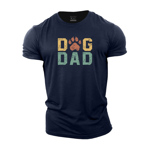 Dog Dad Cotton T-shirts