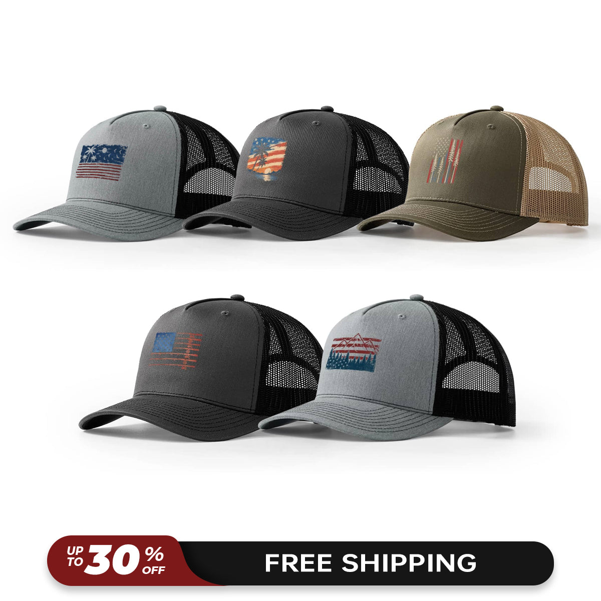 Freedom Vibes 5-Pack - Trucker Hats