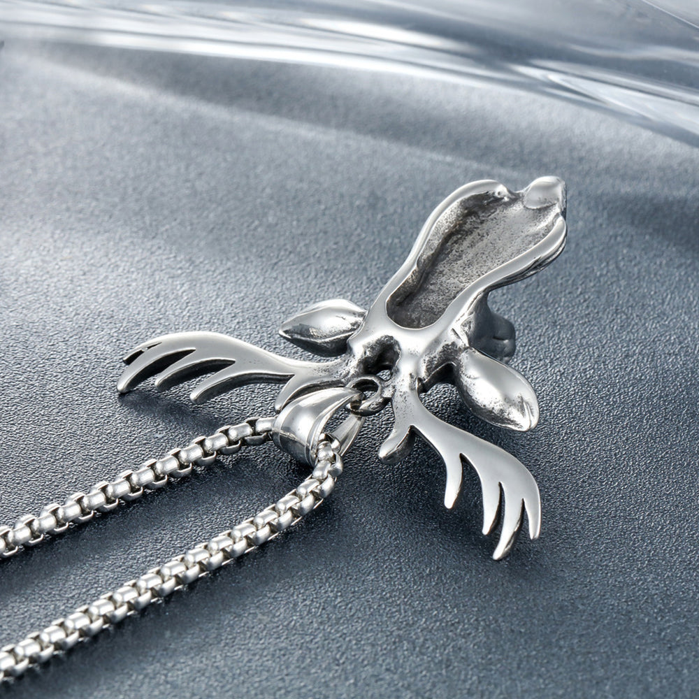 Deer Titanium Steel Necklace