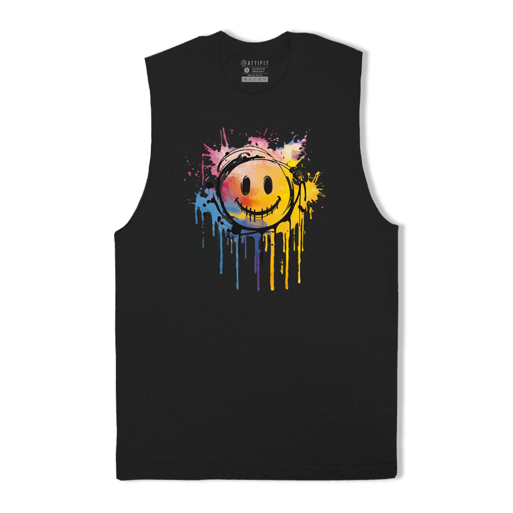 Splash Ink Smiley Tank Top