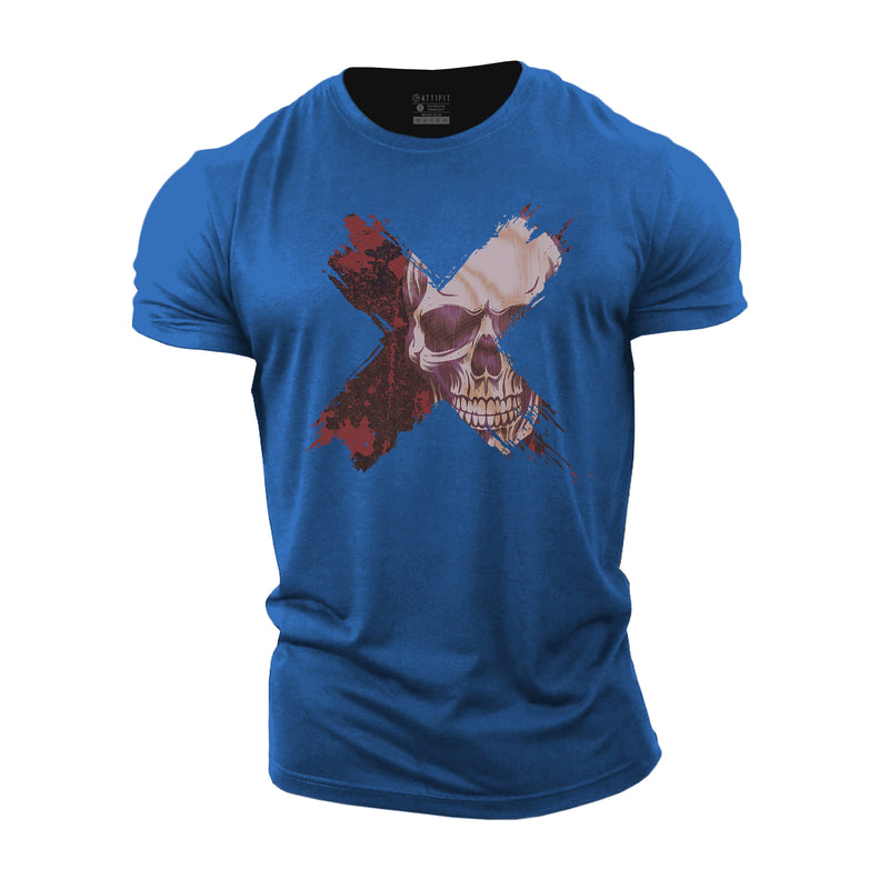 Cross Skull Cotton T-Shirts