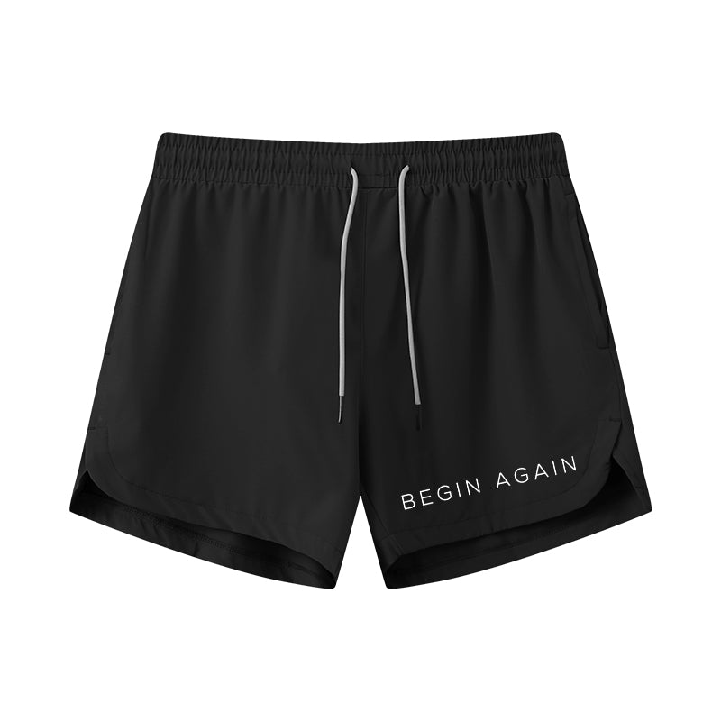 Begin Again Athletic Quick-Dry Shorts