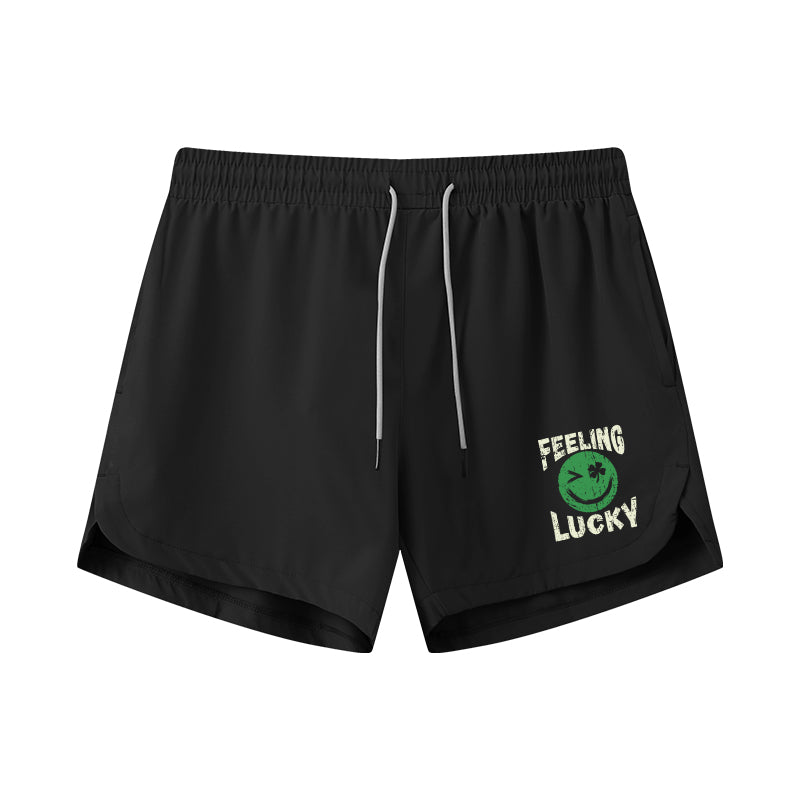 Lucky Smiley Athletic Quick-Dry Shorts