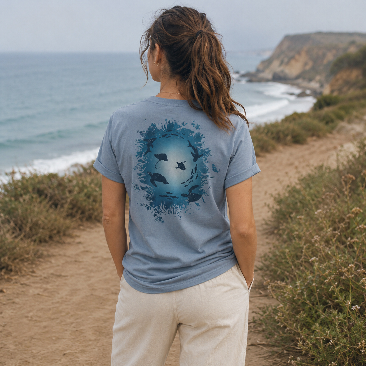 Deep Sea Women's Cotton T-Shirt