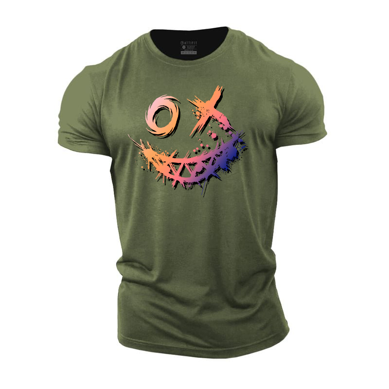 Vibrant Smiley Cotton T-Shirt
