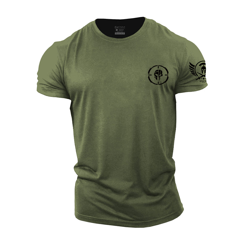 Mini Spartan Skull Cotton T-Shirts