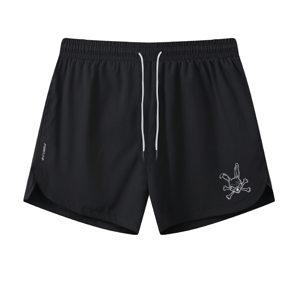 Bunny Skull Athletic Quick-Dry Shorts