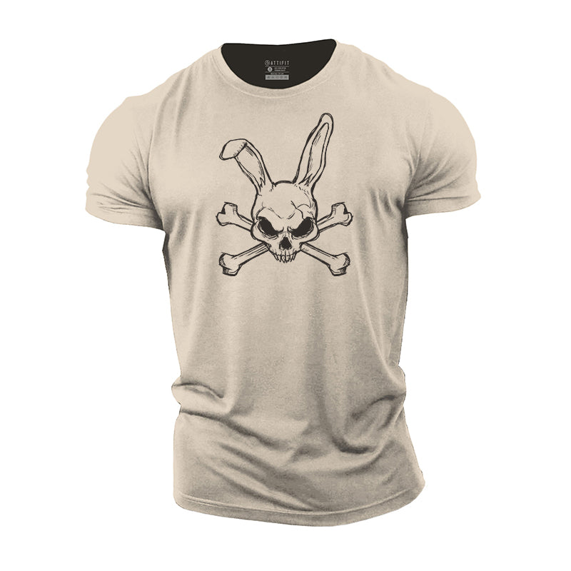 Bunny Skull Cotton T-Shirt