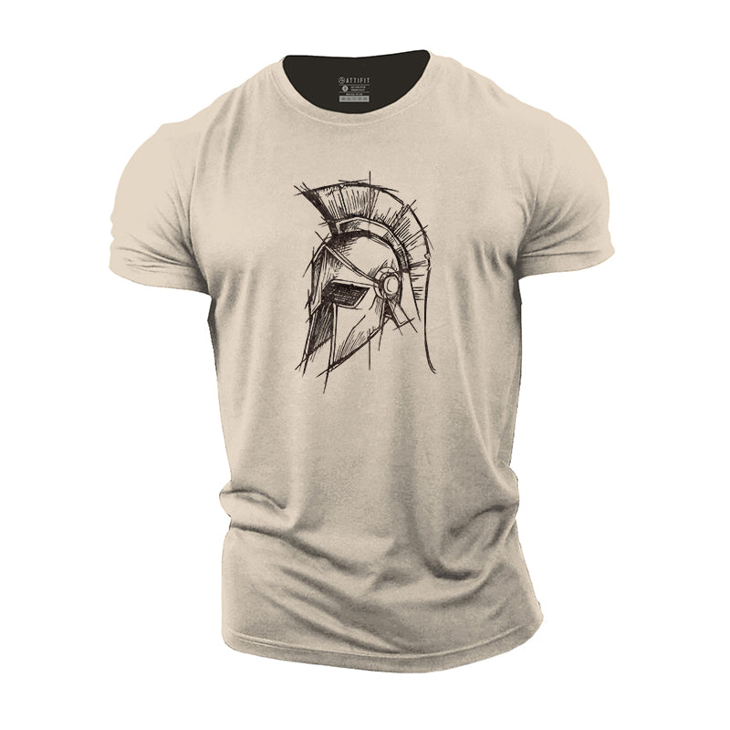 Spartan Portrait Cotton T-Shirts