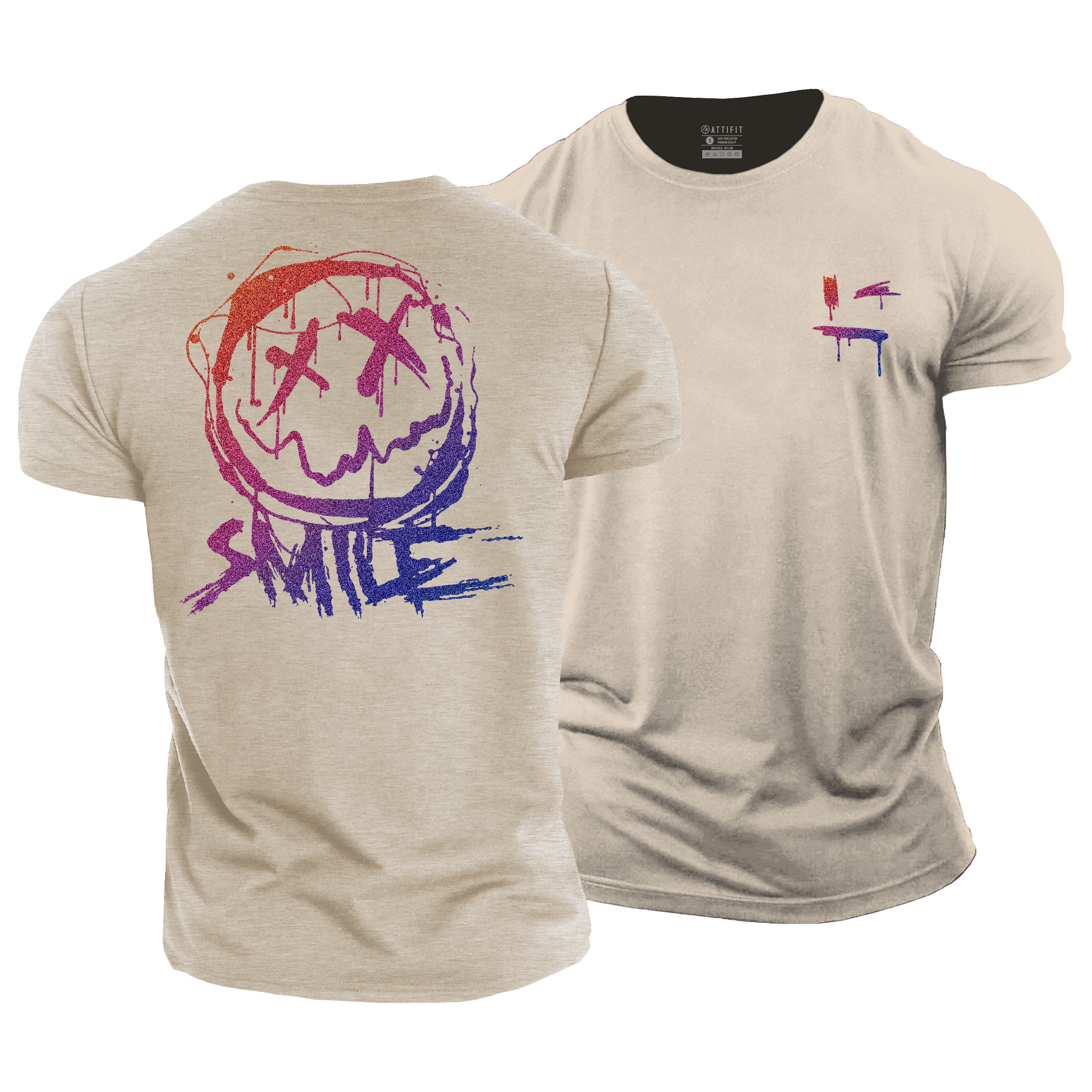 Shining Smiley Cotton T-Shirt