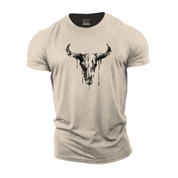 Bull Skull Cotton T-Shirts