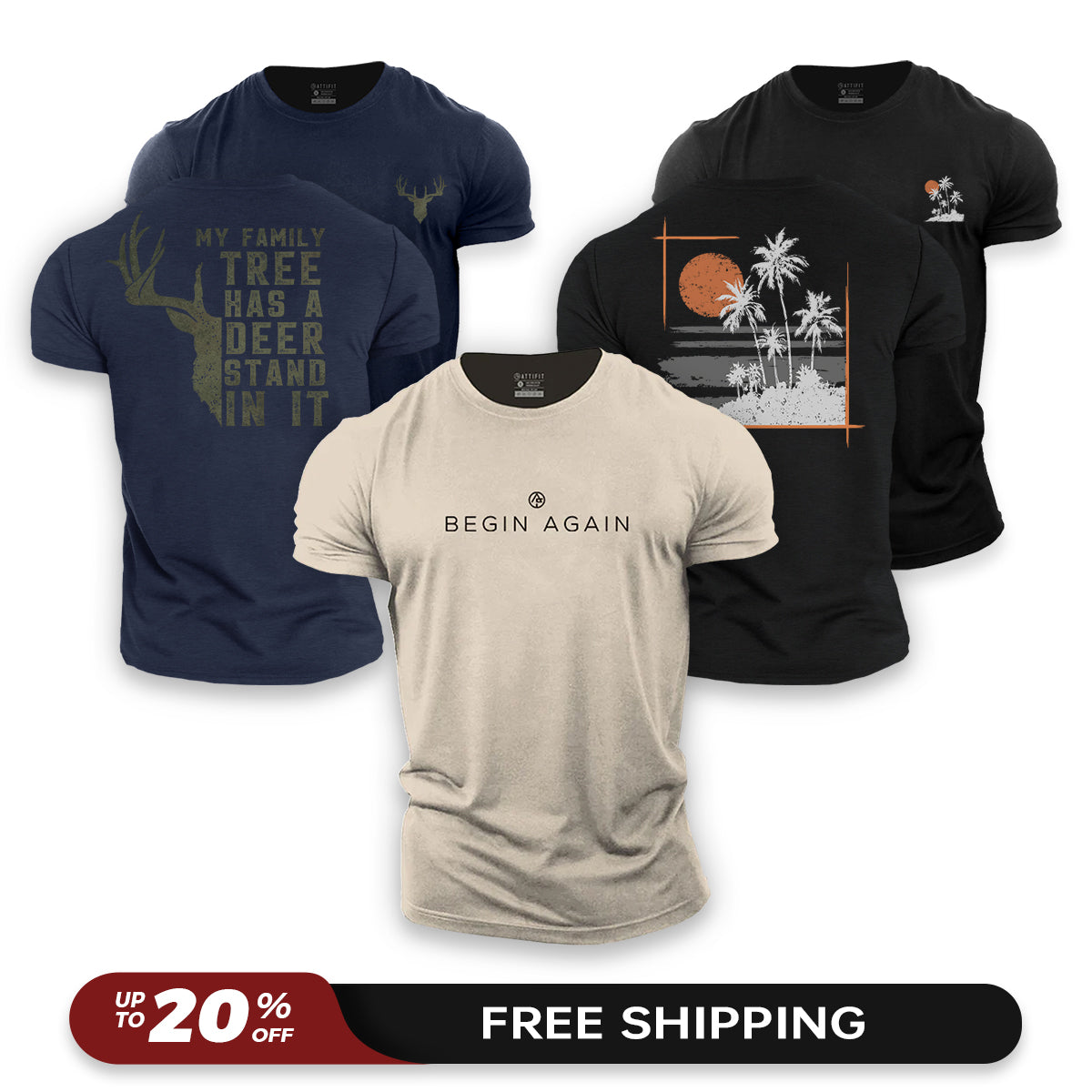 Fresh Start 3-Pack - Cotton T-Shirts