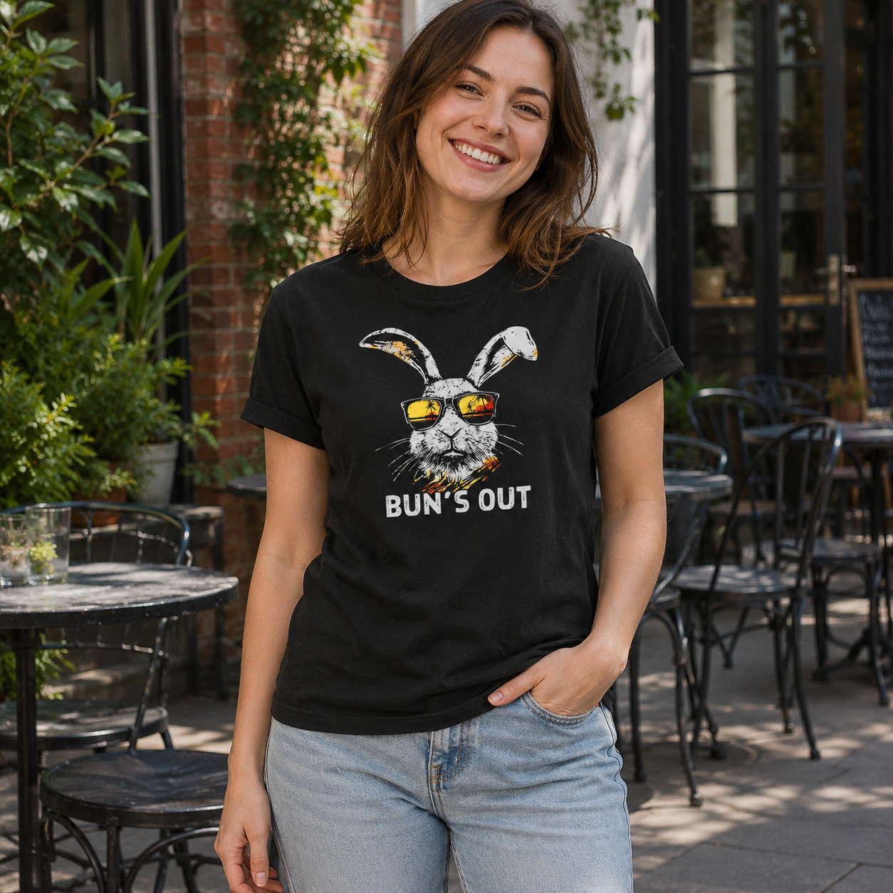 Bunny Vacation Women's Cotton T-Shirt