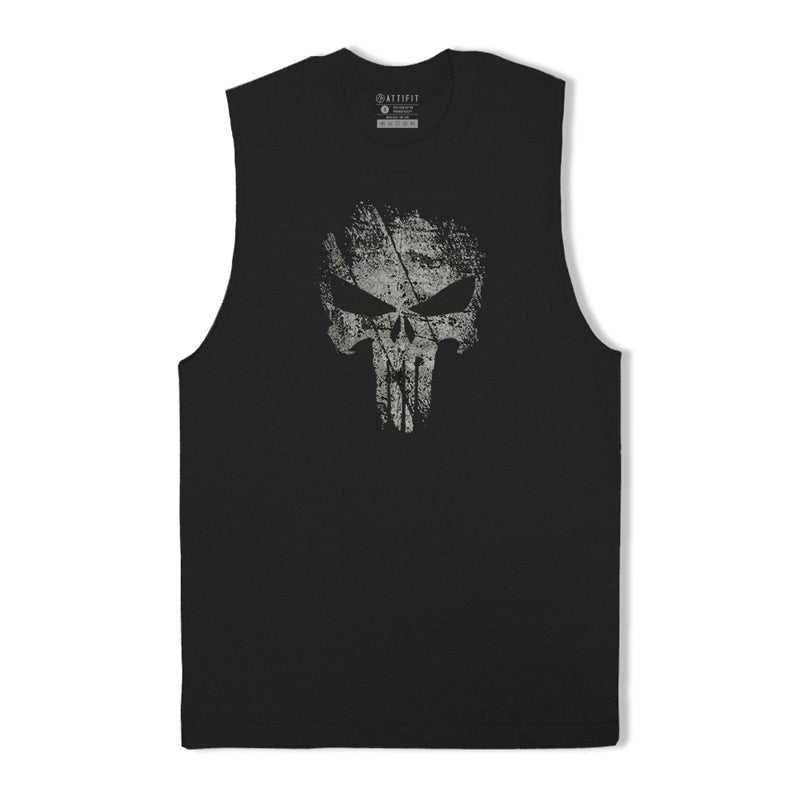 Skull Print Tank Top