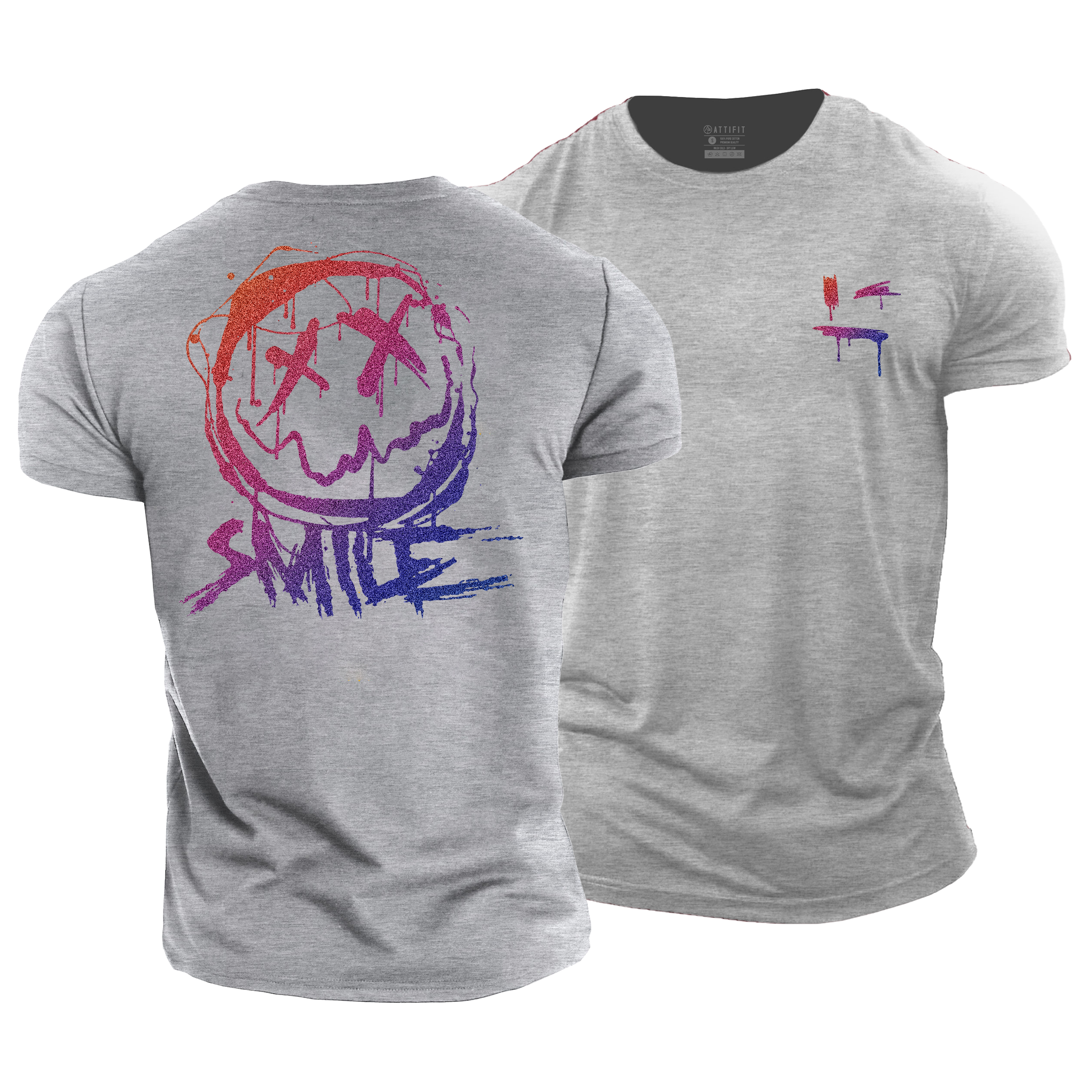 Shining Smiley Cotton T-Shirt