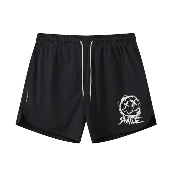Smiley Athletic Quick-Dry Shorts
