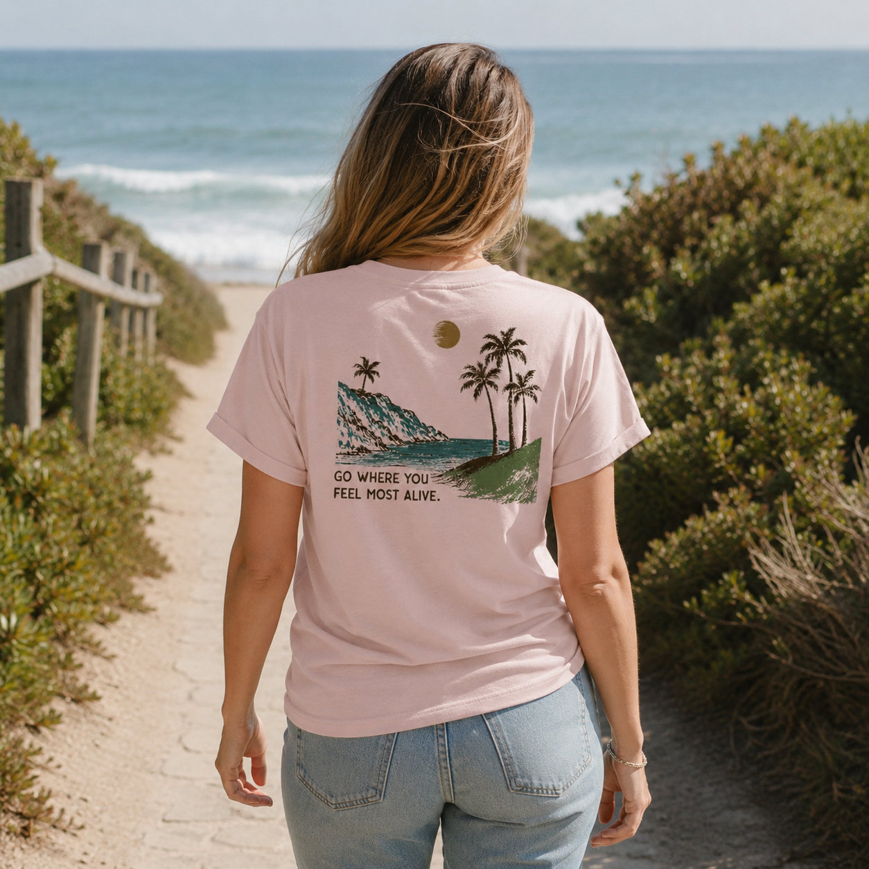 Feel Alive Women's Cotton T-Shirt