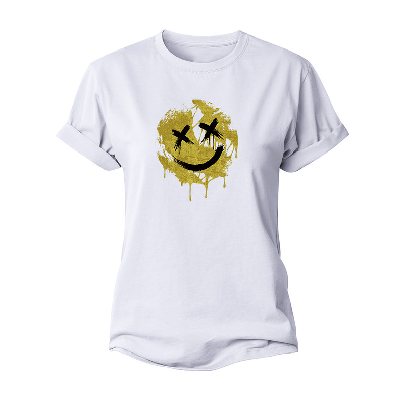 Crack Smiley Women's Cotton T-shirts